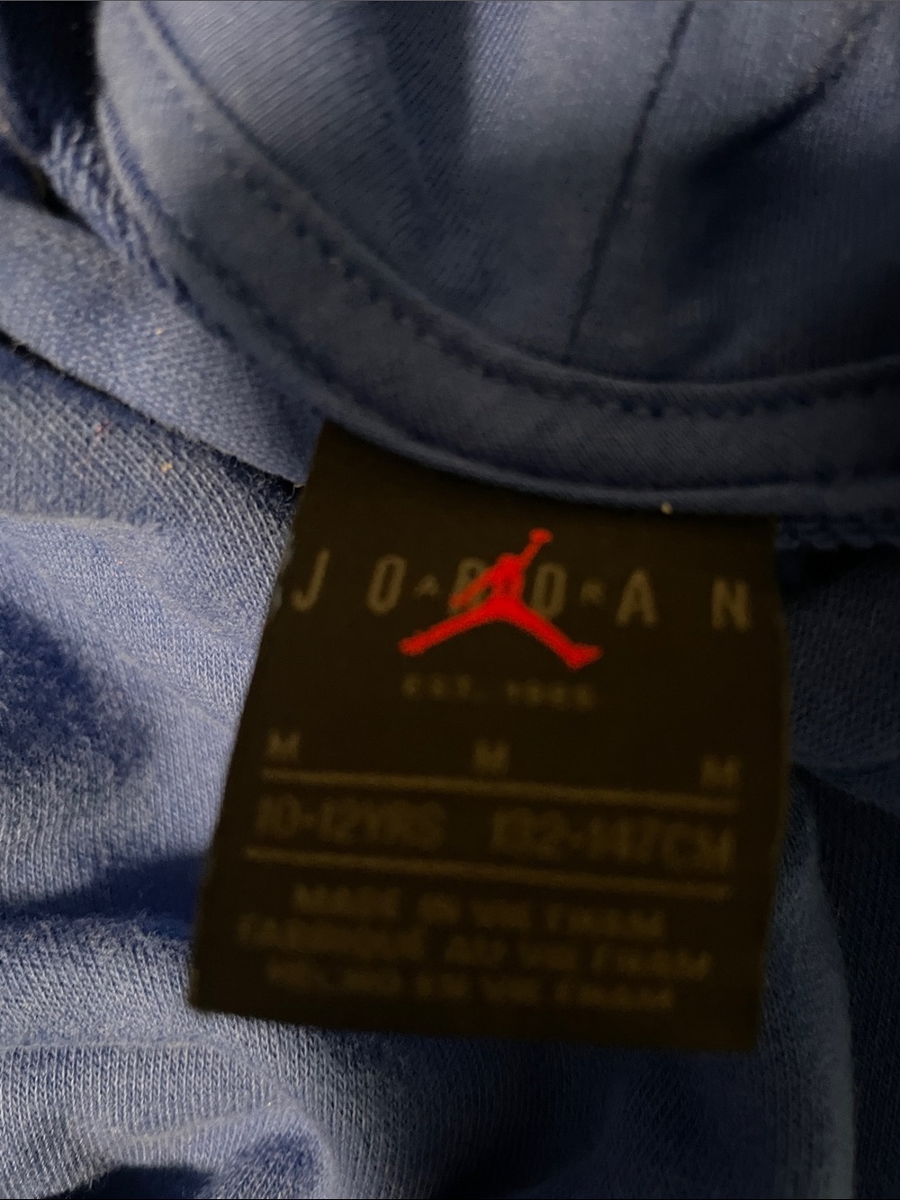 Jordan Hooded Pullover Sweatshirts - Black & Royal Blue bundle! (2 hoodies) - Picture 4 of 4